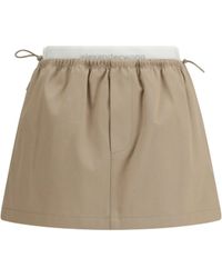 Alexander Wang - Drawstring Mini Skirt - Lyst