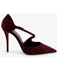 Christian Louboutin - Miss Ziggyta 100 Suede Pumps - Lyst