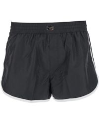 Dolce & Gabbana - Swimsuit With Logo Plate On The Front - Lyst