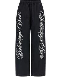 Balenciaga - Cursive Reversible Pants - Lyst