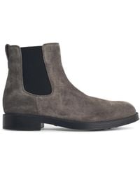 Tod's - 'Chelsea' Suede Leather Ankle Boots - Lyst