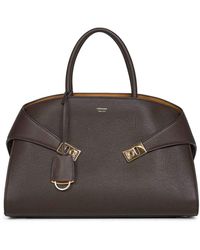 Ferragamo - Hug Bicolor Handbag (L) - Lyst