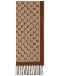 Gucci - Gg Wool Scarf - Lyst