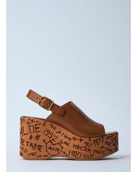 Chloé - Chloã Maxime Wedge Sandals - Lyst