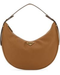 Prada - Caramel Leather Big Arquã£Â¨ Handbag - Lyst