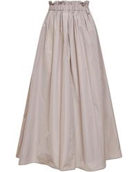 Herno - Pearl New Techno Taffeta Long Skirt - Lyst