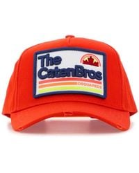 DSquared² - Dsquared Gabardine Baseball Cap - Lyst