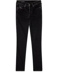デニム・ジーパン Diesel 1992 D-Jiann Fsg Distressed Slim-Fit Trousers DIESEL | D-RISE-ZIP-S デニムジーンズ (DIESEL/デニム