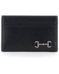 Gucci - Card Holder With Horsebit On The Front - Lyst