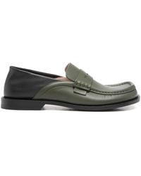 Loewe - Campo Leather Loafers - Lyst