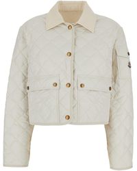 Moncler - 'Chitre' Down Jacket With Logo Patch Applied On The Sleeve And Front Pockets - Lyst