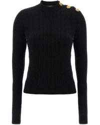 Balmain - Ribbed Sweater - Lyst
