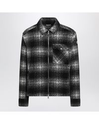 Moncler - Check-Pattern Wool-Blend Jacket - Lyst