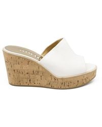 Walter Steiger - Italian Leather Platform Cork Mules - Lyst