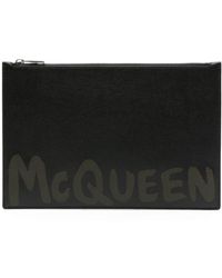 McQueen - Pouch With Logo - Lyst