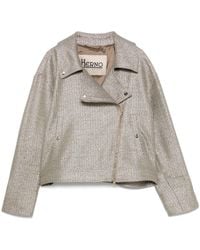Herno - Biker Jacket - Lyst