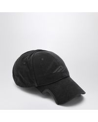 Balenciaga Sinner Capsule Cotton Strapback Cap in Black for Men Lyst