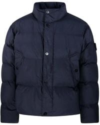 Stone Island - Garment Dyed Crinkle Reps Ny Down Jacket With Duck Down Padding - Lyst