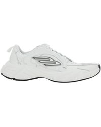 Balenciaga - 'Monday' Low Top Sneakers With Logo Detail And Emboss - Lyst