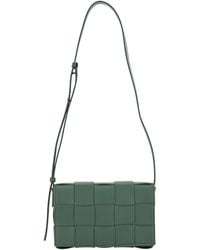 Bottega Veneta - 'Cassette' Crossbody Bag With Intreccio Motif - Lyst