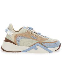 Fendi - 'Flow' Sneakers With Logo Label On The Back - Lyst