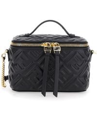 Fendi - 'Vanity Bag' Handbag With Embossed Ff Motif - Lyst