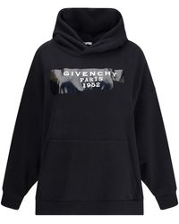 Givenchy - Gauzy Fabric Hoodie With Tape - Lyst