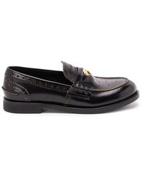 Miu Miu - 'Penny' Leather Loafers - Lyst