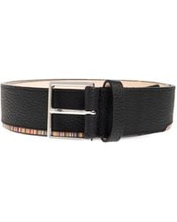 Paul Smith - Signature Stripe Leather Belt - Lyst