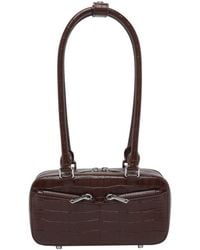 Self-Portrait - Self Portrait Mini Croc Leather Shoulder Bag - Lyst