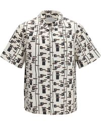 Prada - Patterned Bowling Shirt - Lyst