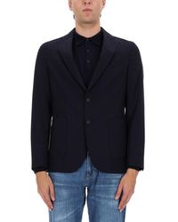 BOSS - Virgin Wool Jacket - Lyst