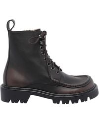 Loewe - Sierra Combat Ankle Boots - Lyst