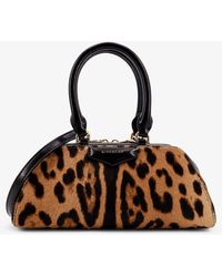 Givenchy - Antigona East West Mini Pony Skin Shoulder Bag With Animal Print - Lyst