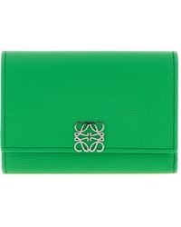 Loewe - Grass Leather Small Anagram Wallet - Lyst