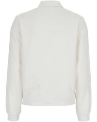 Gucci - Sweatshirt With Stand-Up Collar With Automatic Buttons And Dropped Shoulders - Lyst