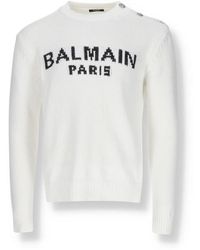 Balmain - Round-Neck Knitwear - Lyst