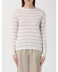 Max Mara - Striped Cashmere And Silk Pullover - Lyst
