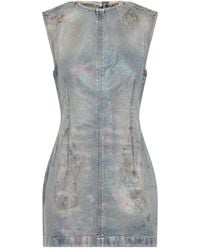 Acne Studios - Mid- Cotton Denim Mini Dress - Lyst