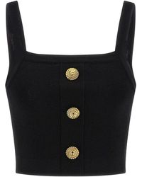 Balmain - Brassiere Top - Lyst