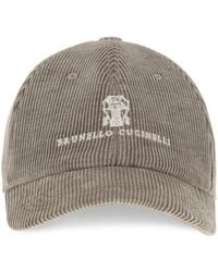 Brunello Cucinelli - Ribbed Baseball Cap - Lyst