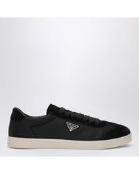 Prada - Fabric And Suede Sneakers - Lyst