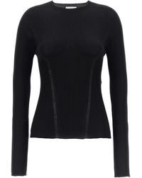 Lanvin - Ribbed Crewneck Sweater - Lyst