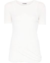 Jil Sander - Short Sleeve Crew-Neck Top - Lyst