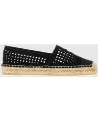 Prada - Crochet Cotton Espadrilles - Lyst