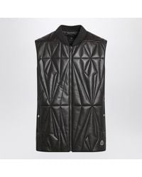 Moncler - Rick Owens Faux Leather Zip-Up Vest - Lyst