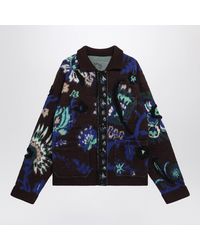 Sacai - Wool Jacket With Floral Pattern - Lyst