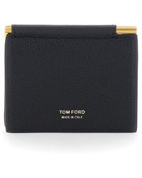 Tom Ford - Bi-Fold Leather Wallet - Lyst