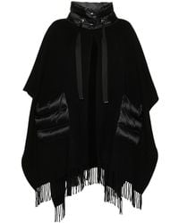 Herno - Wool And Nylon Cape - Lyst