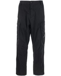 C.P. Company - Cargo Pants With Lens Motif And Multiple Pockets - Lyst